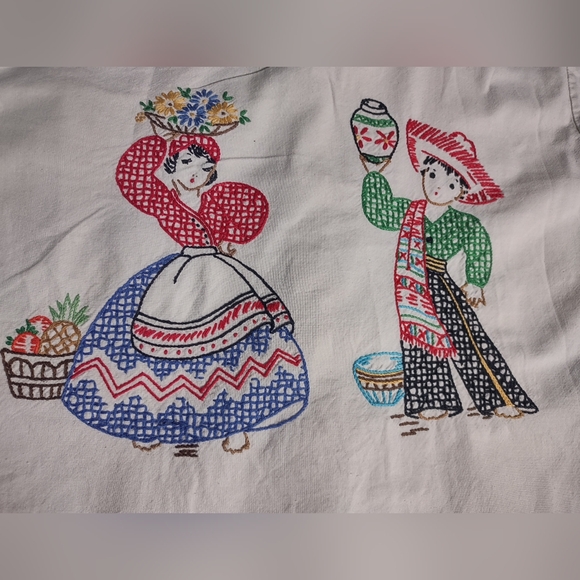 Bud Berma Vintage Men's Embroidered Button Down Shirt Sz 16 "Flaws" - Picture 6 of 12